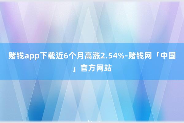 赌钱app下载近6个月高涨2.54%-赌钱网「中国」官方网站