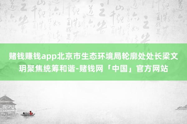 赌钱赚钱app北京市生态环境局轮廓处处长梁文玥聚焦统筹和谐-赌钱网「中国」官方网站