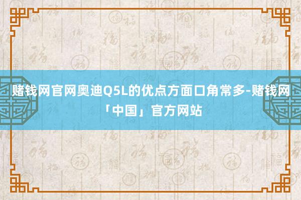 赌钱网官网奥迪Q5L的优点方面口角常多-赌钱网「中国」官方网站